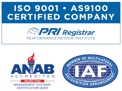 AS 9100:D & ISO 9001:2015 Certification